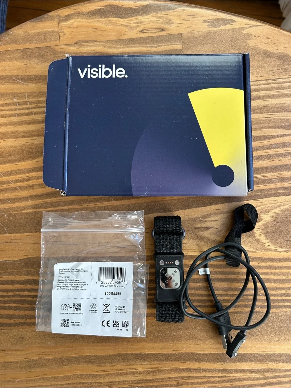 Visible Polar Band Pacing Kit w/ Charging Accessories -not a heart rate monitor